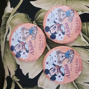 Disney Aulani Set of 3 Buttons
